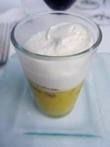 Cappuccino courgette canard