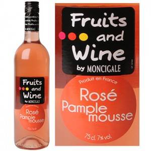 Vin rosé pamplemousse