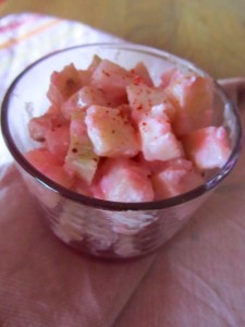 celerisotto avec du celeri, du chèvre