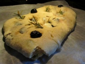 Fougasse fromage olives