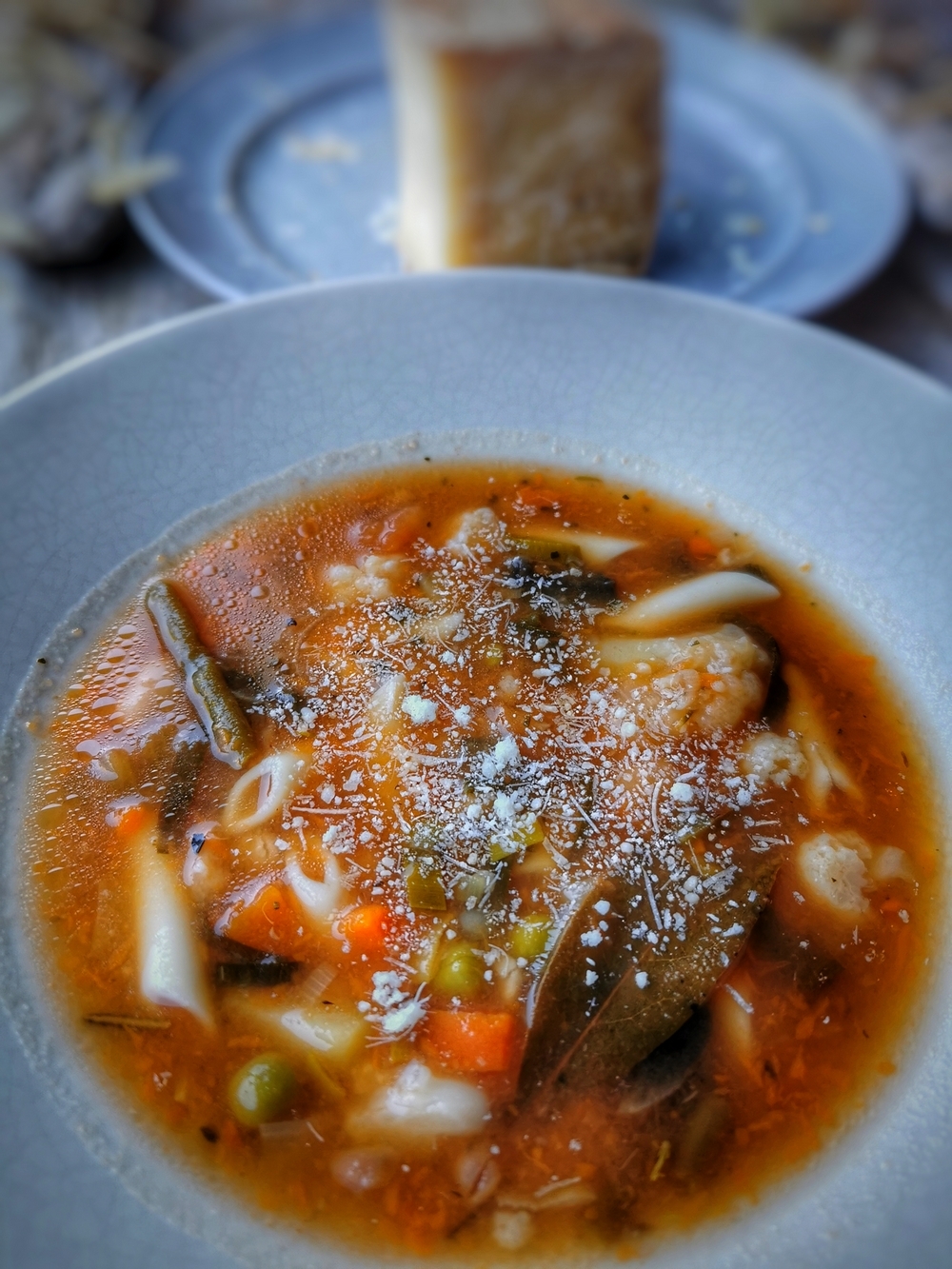 Minestrone, soupe de légumes italienne