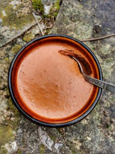 Crème mousseuse chocolat café lait concentré