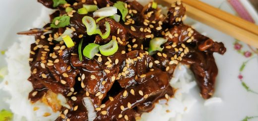 Bœuf sauté aux oignons, cuisine chinoise