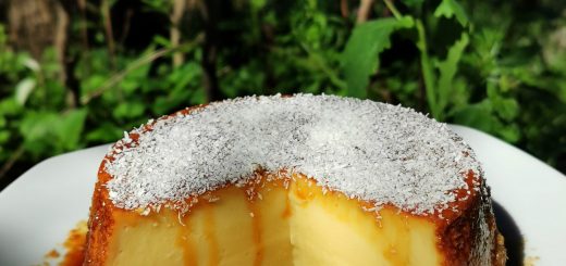 Flan crème de coco lait concentré