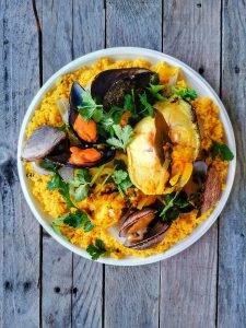 Couscous sicilien aux poissons et fruits de mer