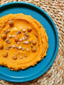 Faux houmous ou tartinade patates douces pois chiches