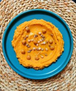 Faux houmous ou tartinade patates douces pois chiches
