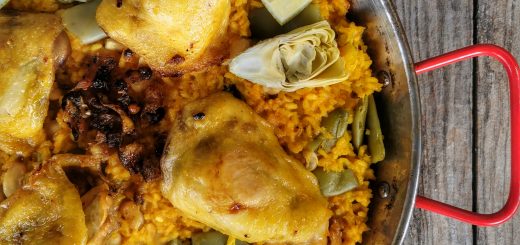 La vraie recette de la paella de Valence au poulet / lapin
