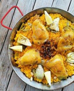 La vraie recette de la paella de Valence au poulet / lapin