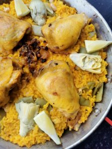 La vraie recette de la paella de Valence au poulet / lapin