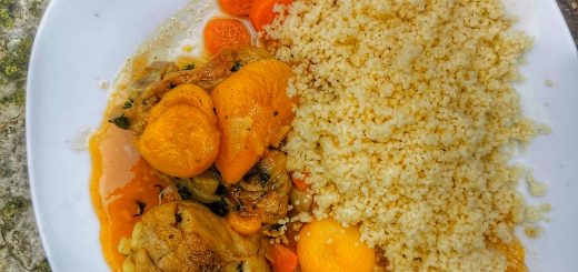 Tajine poulet abricots carottes cannelle