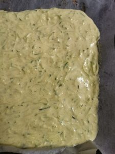 Gâteau roulé courgettes jambon tomates séchées