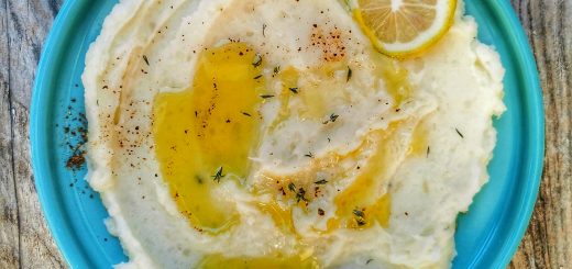 Skordalia, la purée grecque au citron et huile d'olive