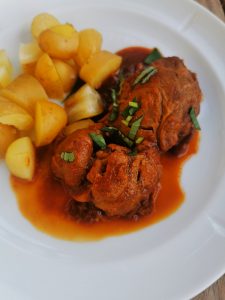 Carrilladas (joues de porc) confites au Pedro Ximenez