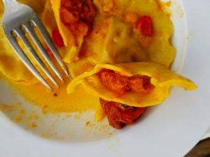 Ravioles maison au chorizo