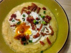 Oeuf poché et purée