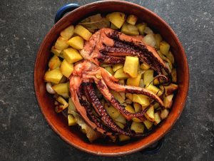 Polvo a lagareiro, poulpe à la portugaise