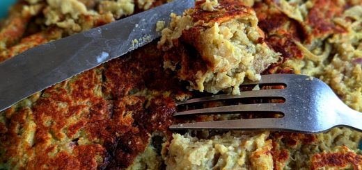 Galette aubergine parmesan