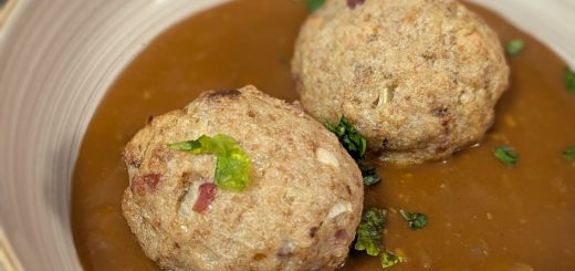 Faggots du pays de Galles, sauce gravy