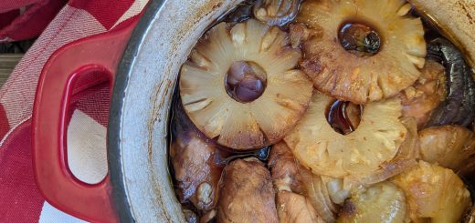 Rouelle de porc à l'ananas