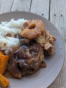 Rouelle de porc à l'ananas