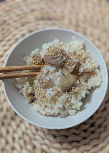 Riz japonais aux châtaignes