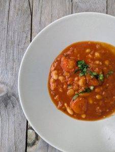 Loubia au bœuf et haricots