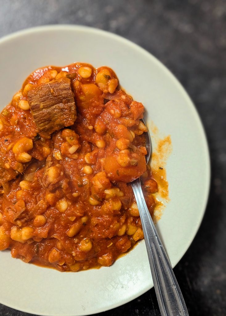 Loubia au bœuf et haricots