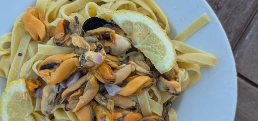 Tagliatelle moules crème citron